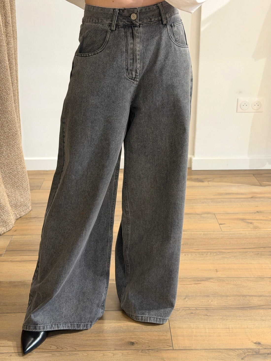 Jean large gris Alabama - Léone