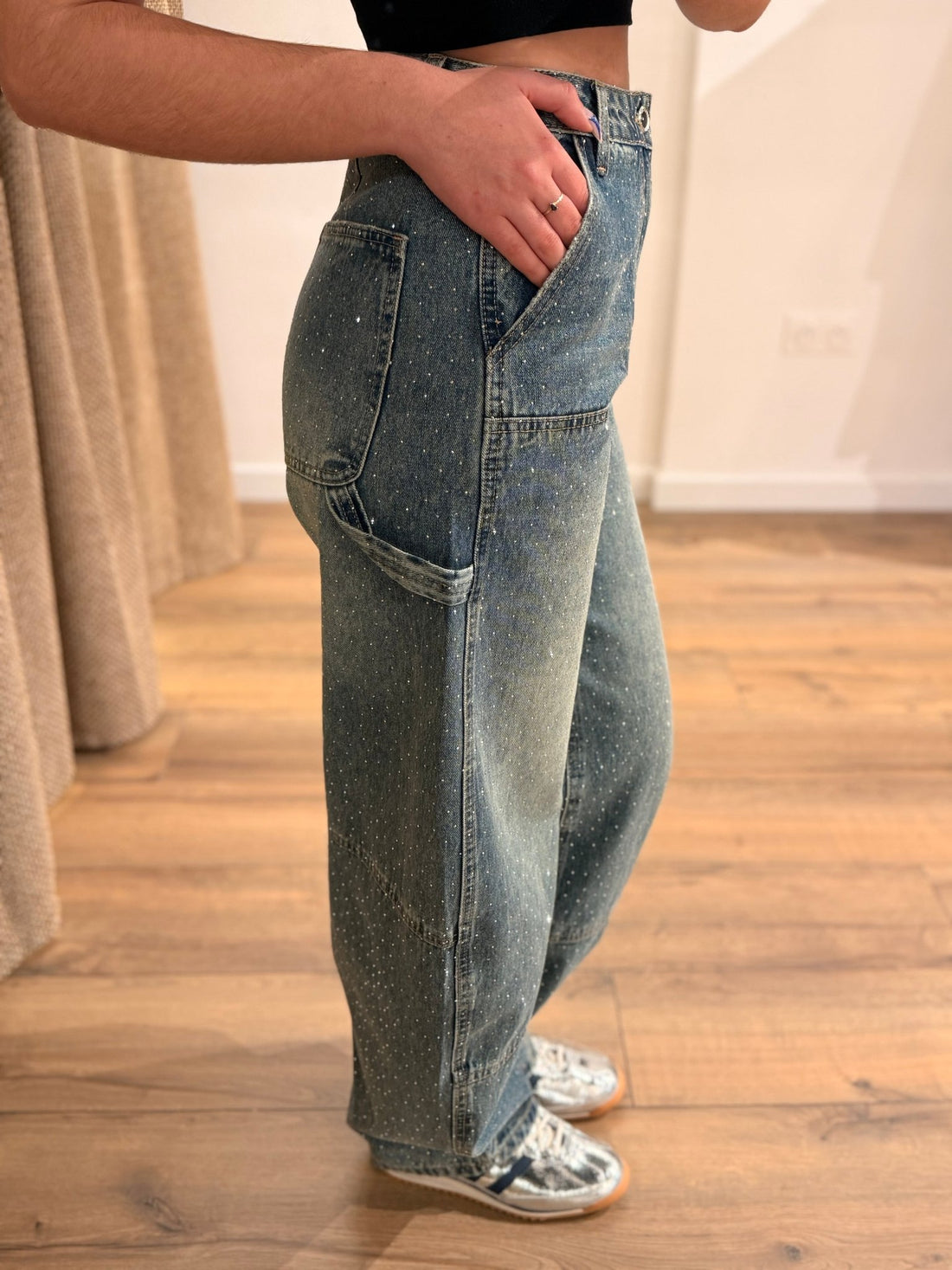 Jean Lux bleu - Léone