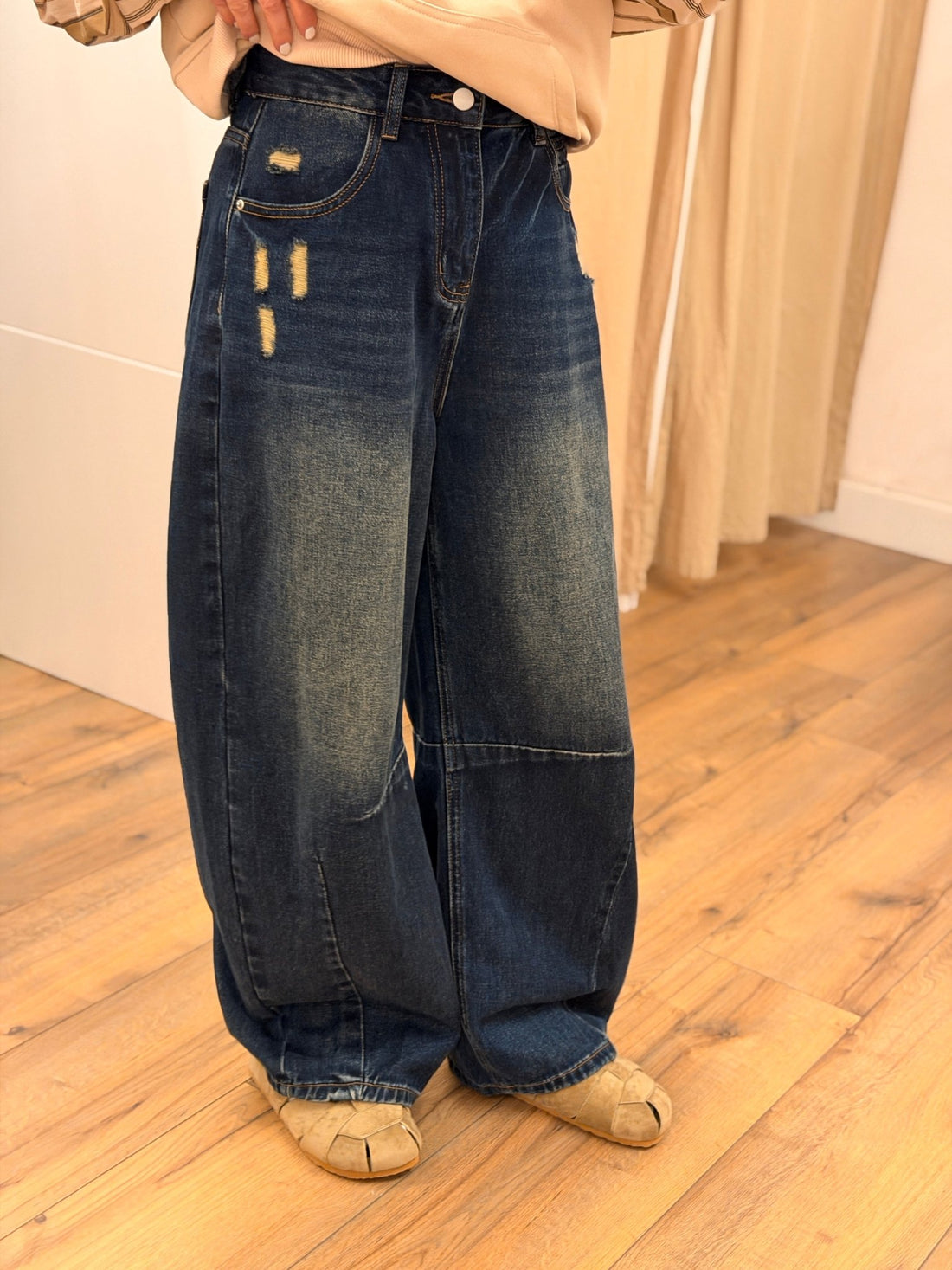 Jean Richard bleu vielli - Léone