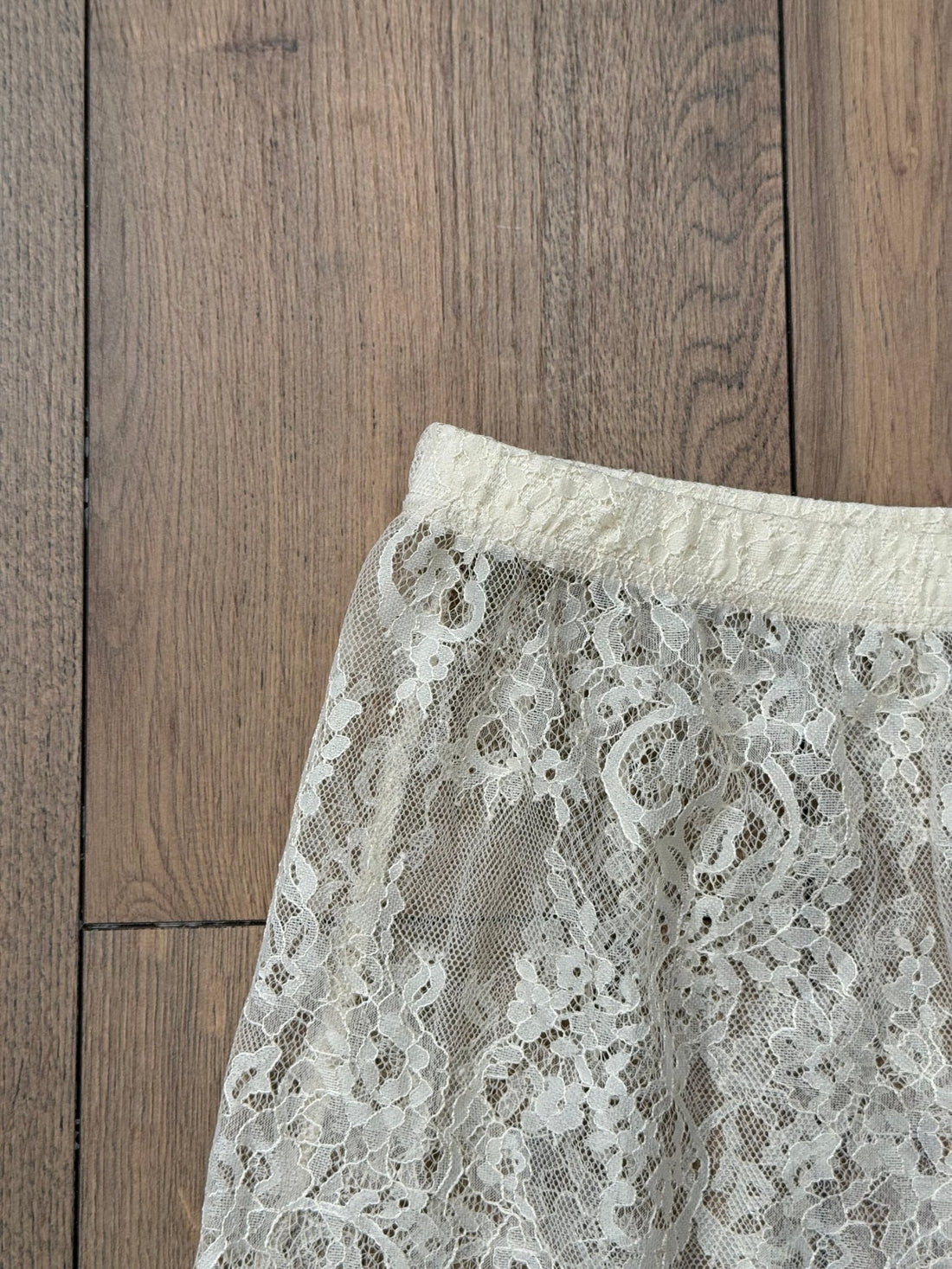 Jupe dentelle Lia ecrue - Léone