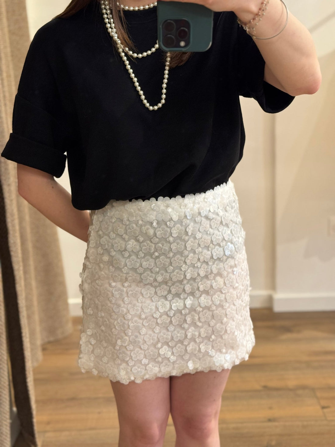 Jupe elvisse blanche - Léone