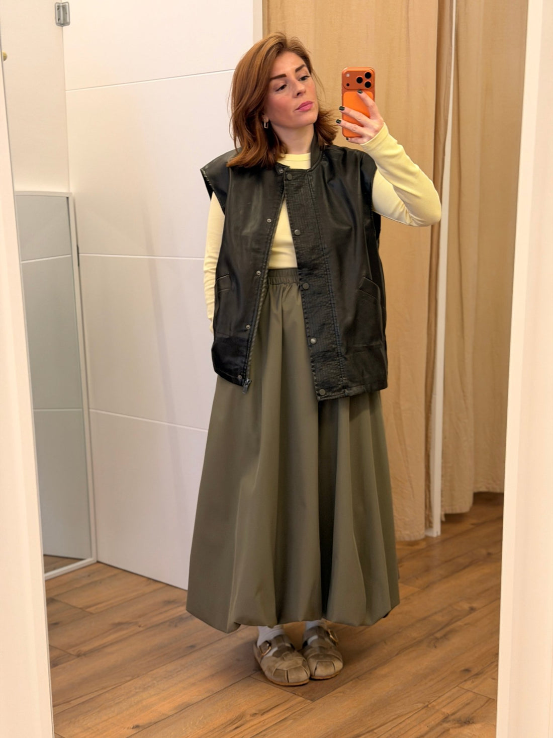 Jupe Leandra kaki - Léone