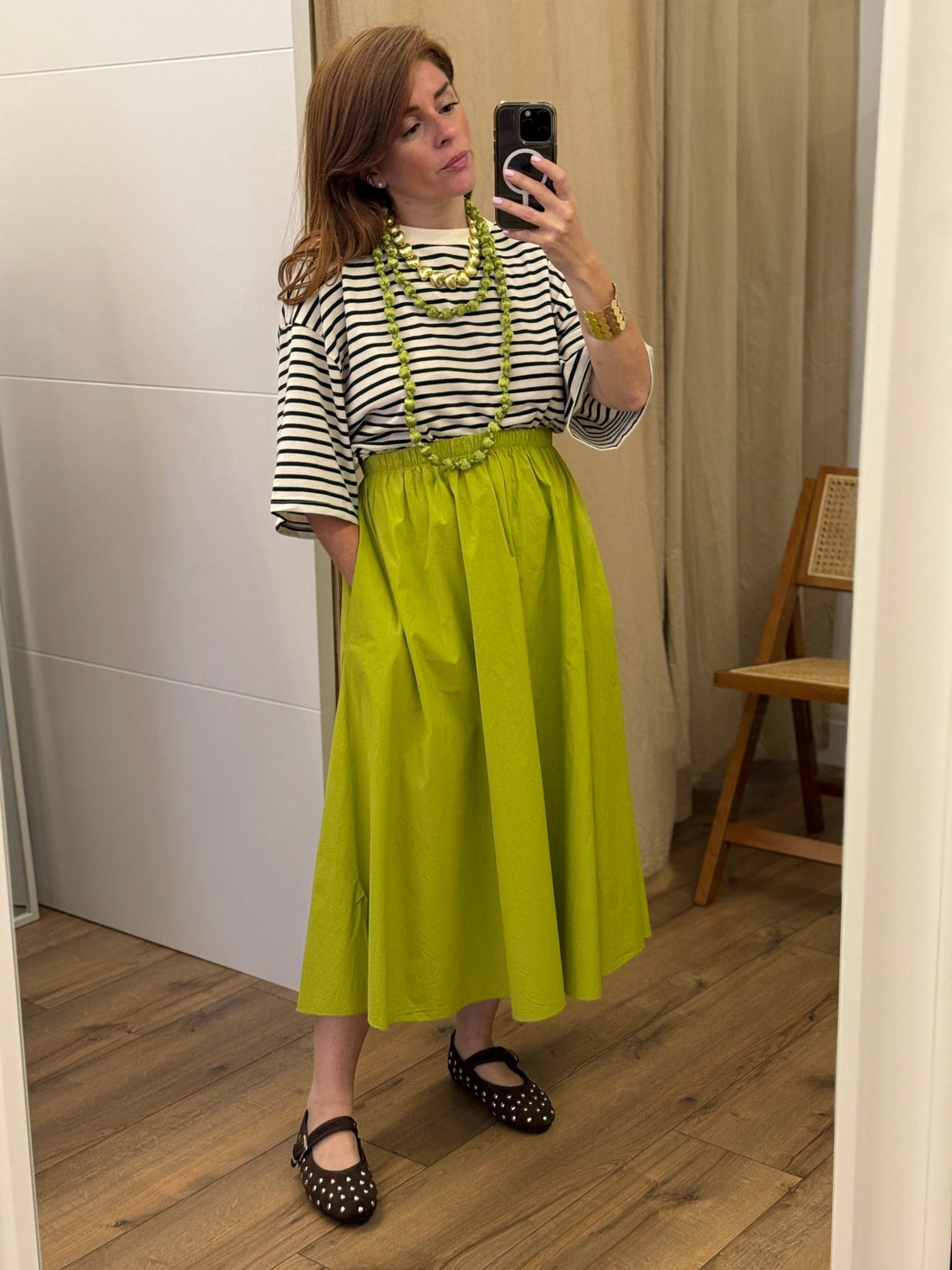 Jupe Linette olive - Léone
