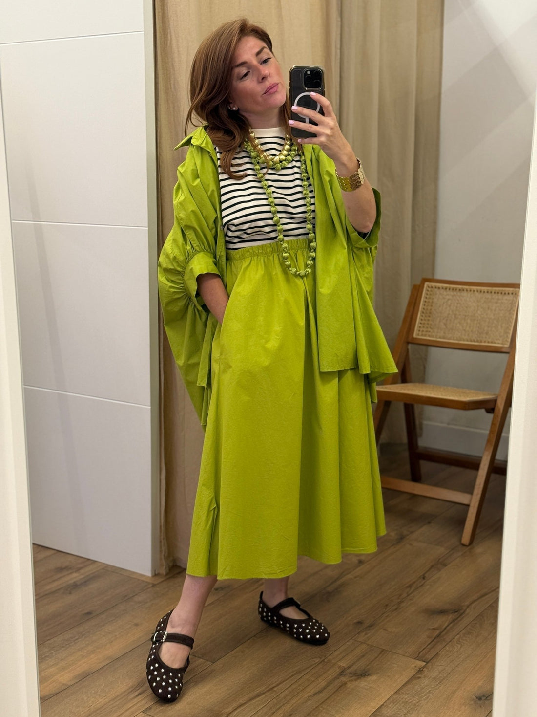 Jupe Linette olive - Léone