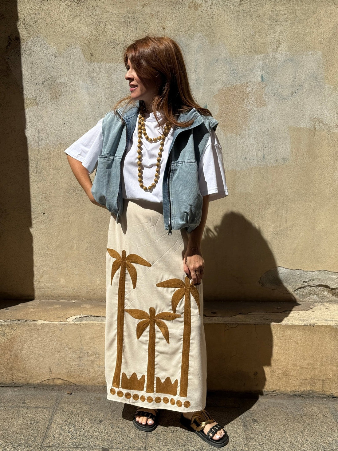 Jupe Oasis beige - Léone