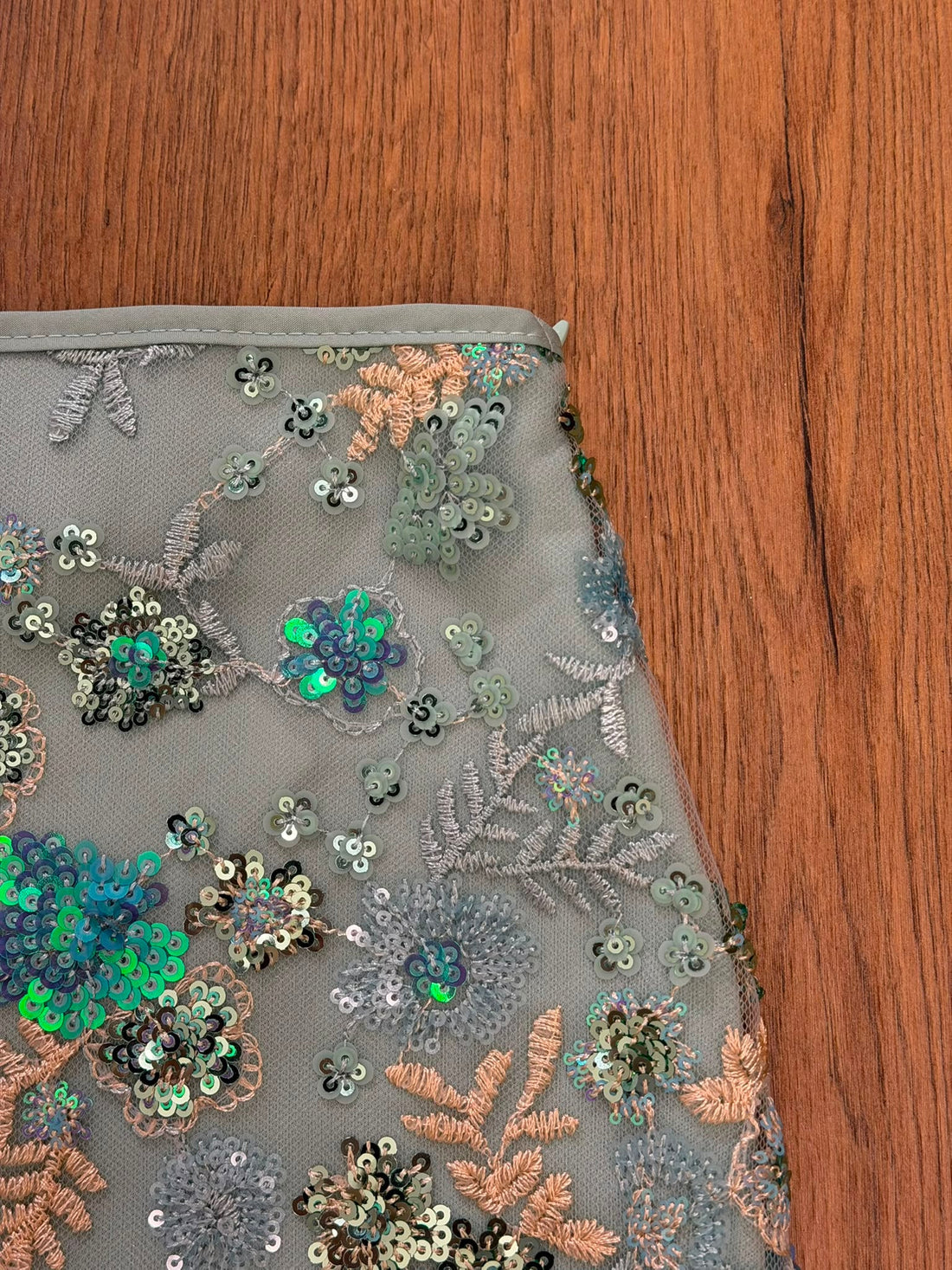 Jupe sequin Anna verte - Léone
