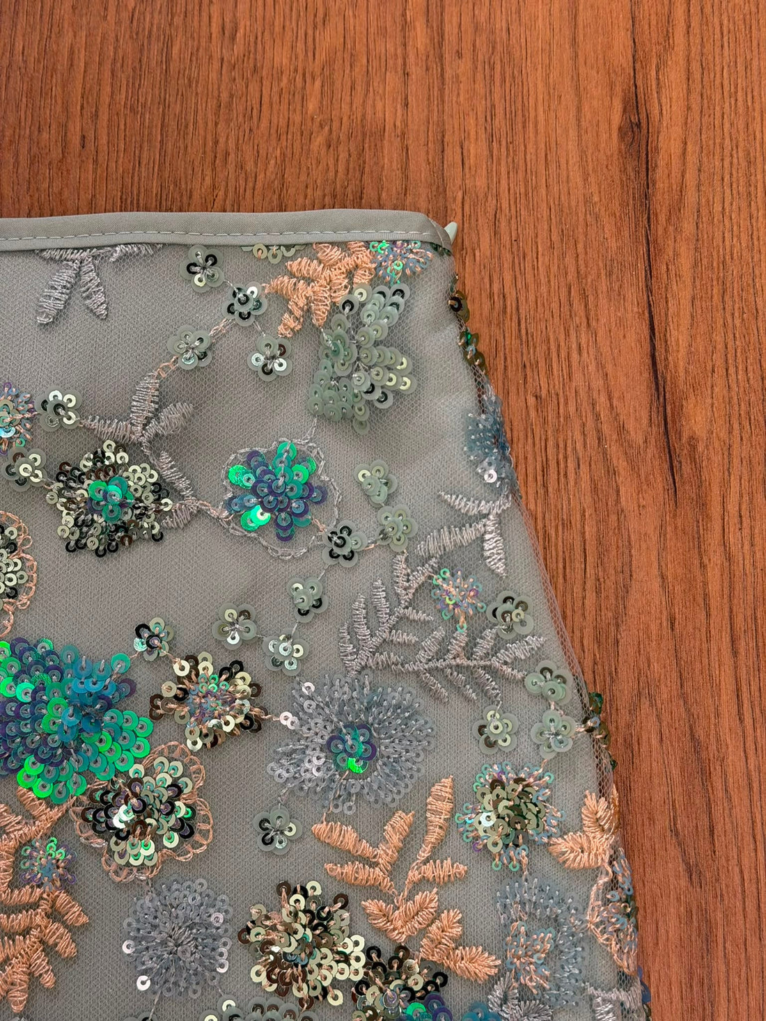Jupe sequin Anna verte - Léone