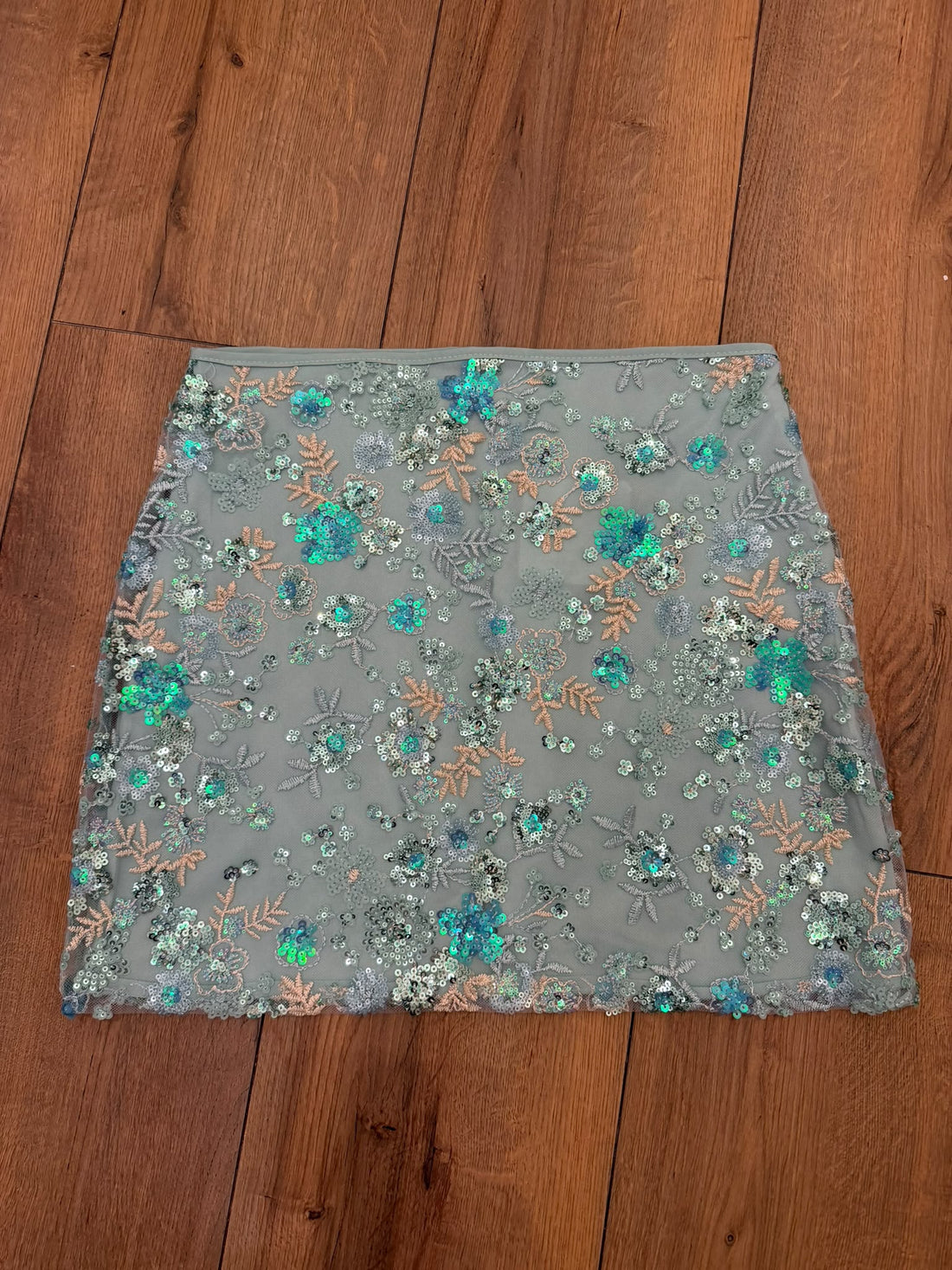 Jupe sequin Anna verte - Léone