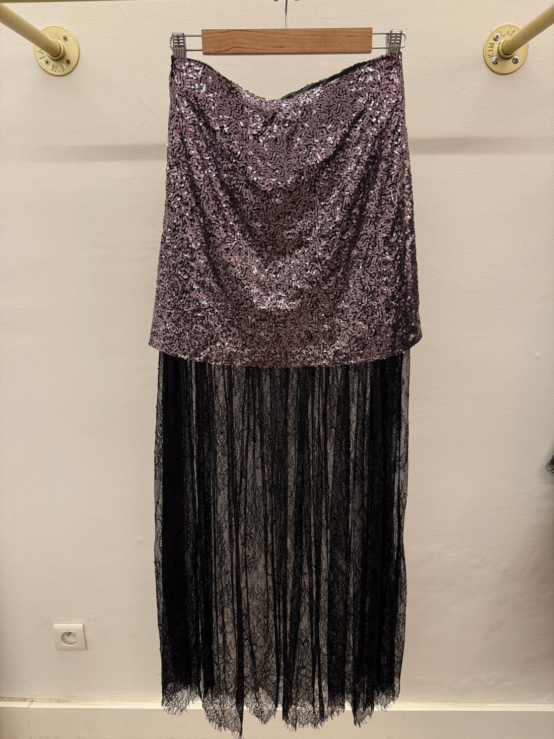 Jupe stella argentee - Léone