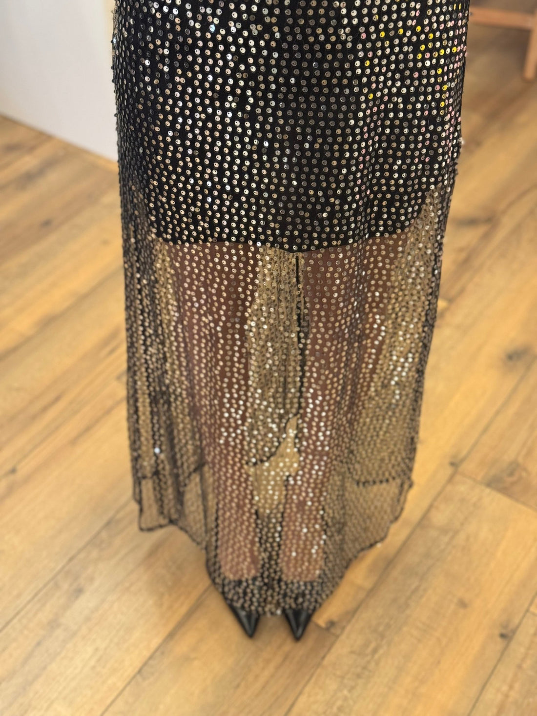 Jupe Theresa argentée - Léone