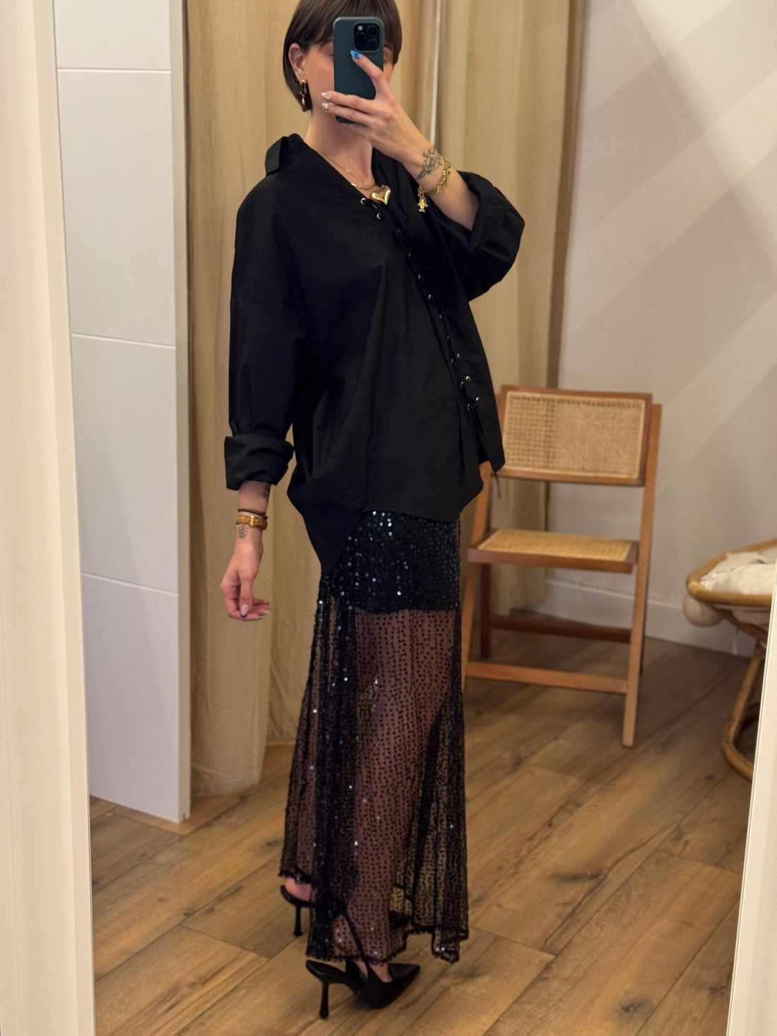 Jupe Theresa noire - Léone