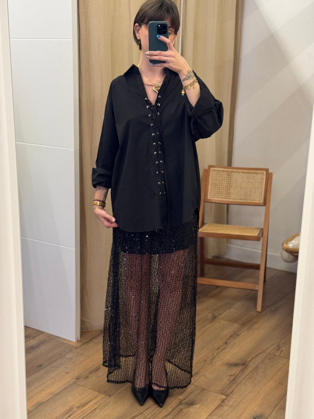 Jupe Theresa noire - Léone