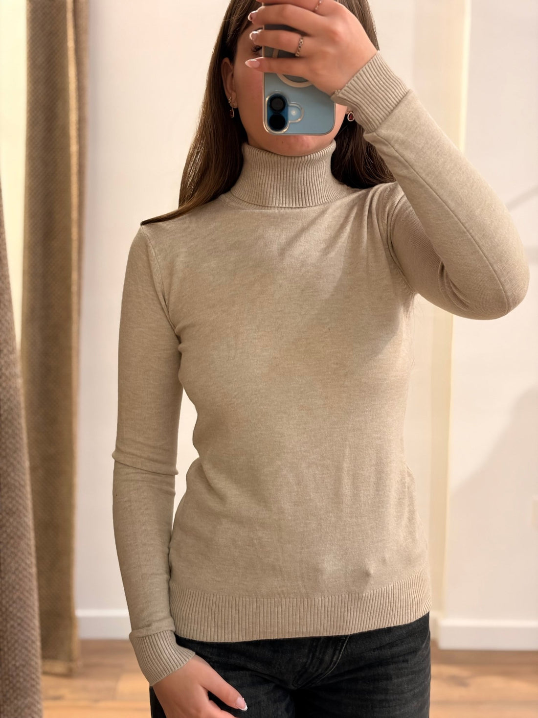 Maille fine Sassy beige - Léone