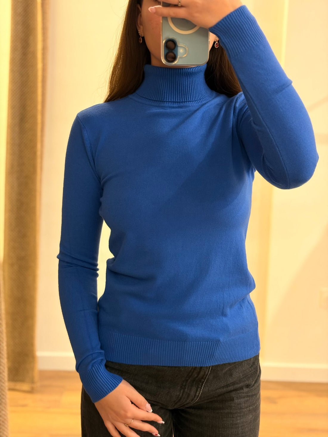 Maille fine Sassy bleue - Léone