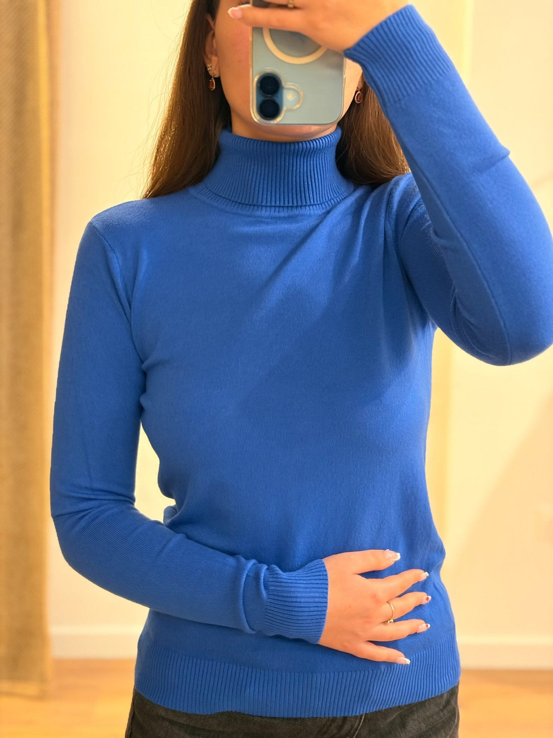Maille fine Sassy bleue - Léone