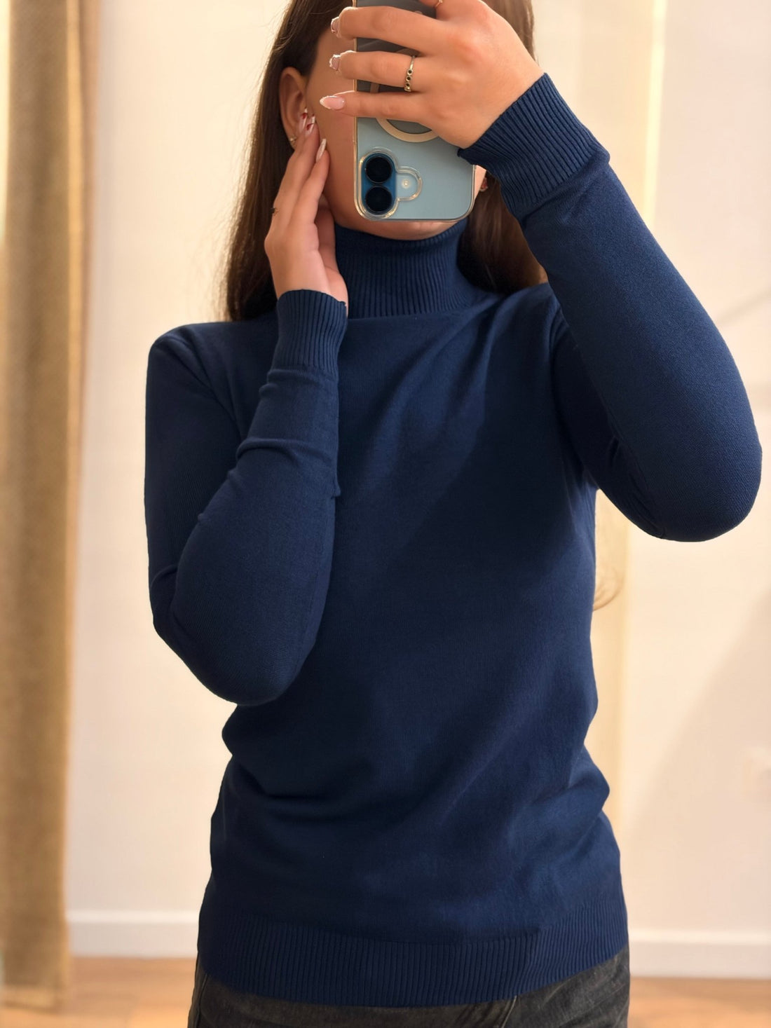 Maille fine Sassy marine - Léone