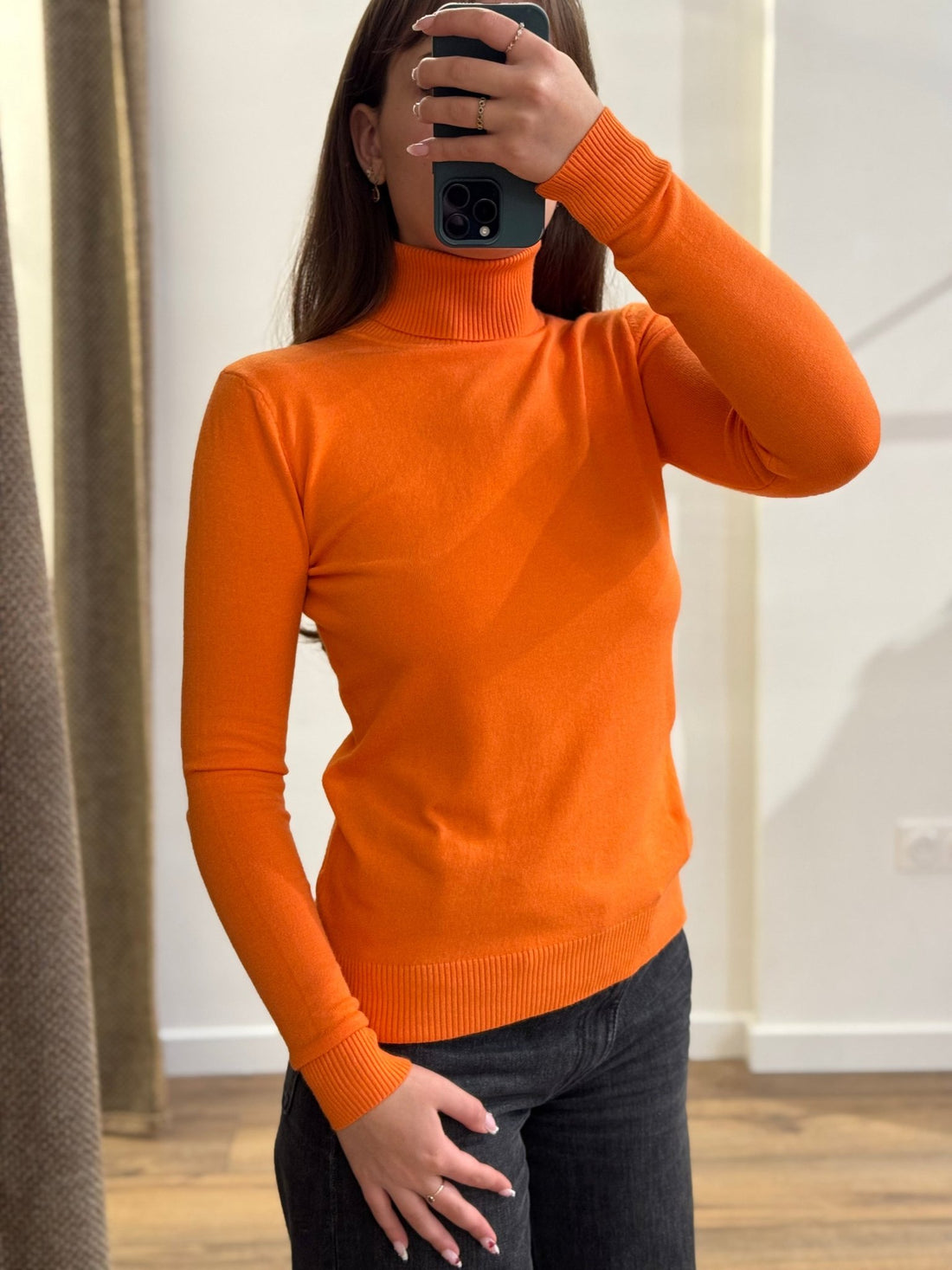 Maille fine Sassy orange - Léone