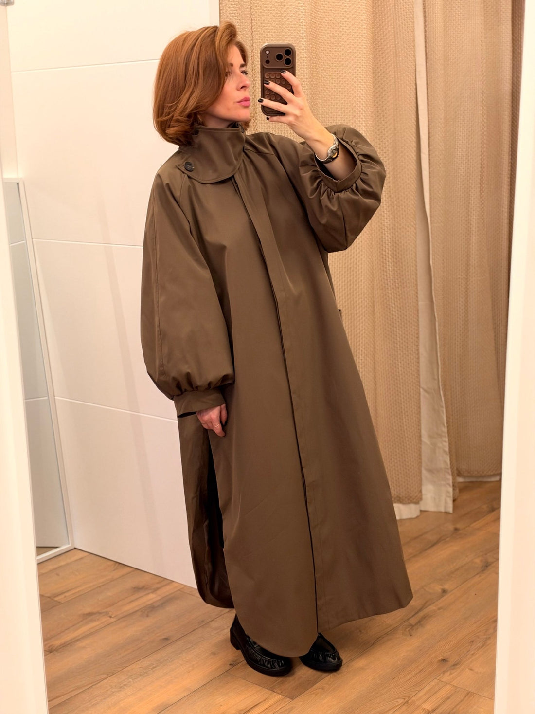 Manteau léger taupe - Léone