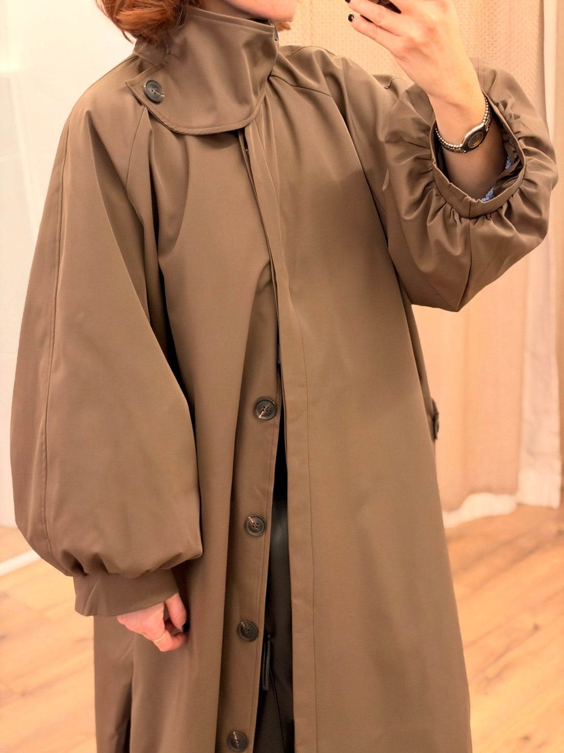 Manteau léger taupe - Léone