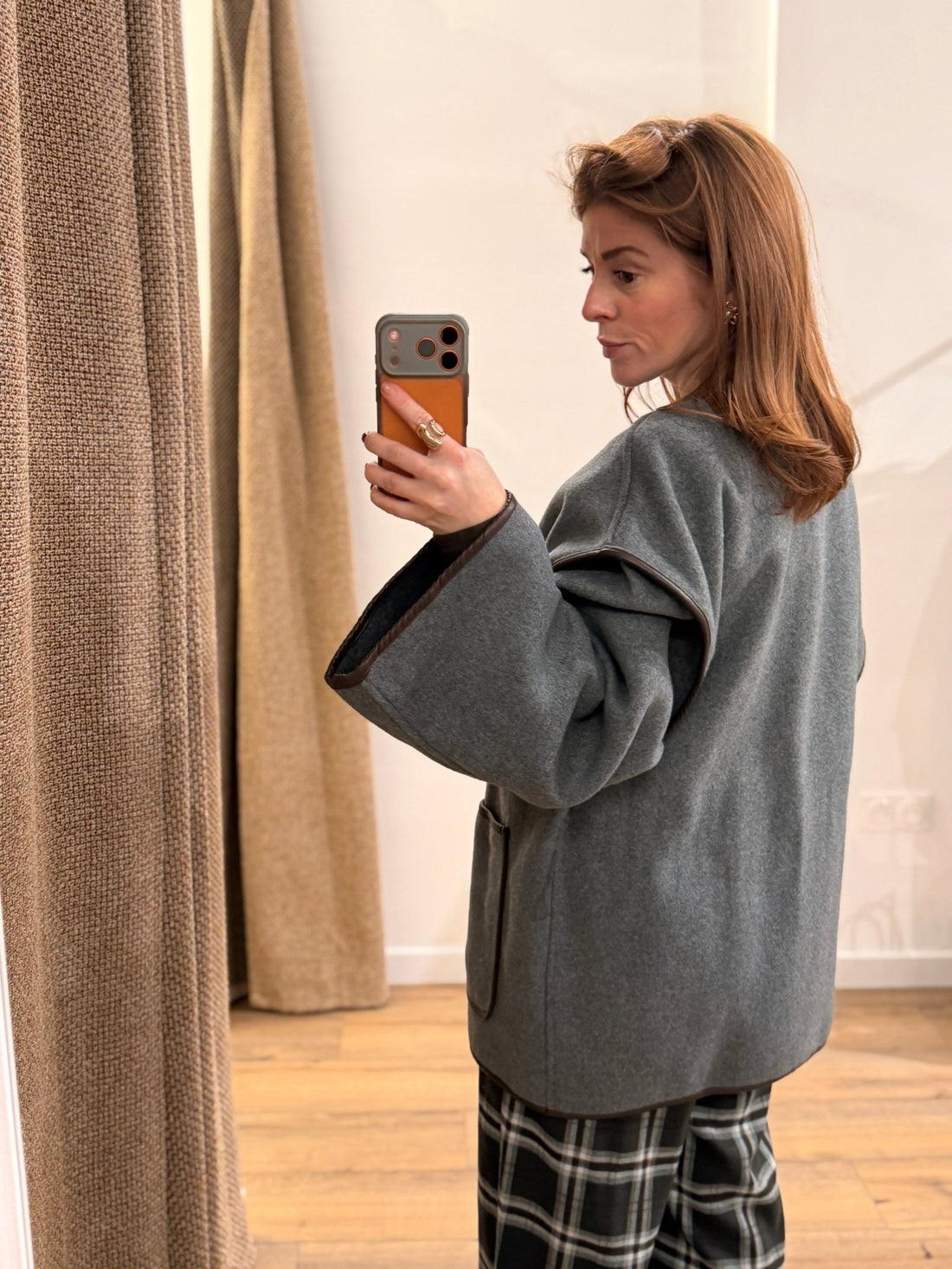 Manteau Paula gris - Léone