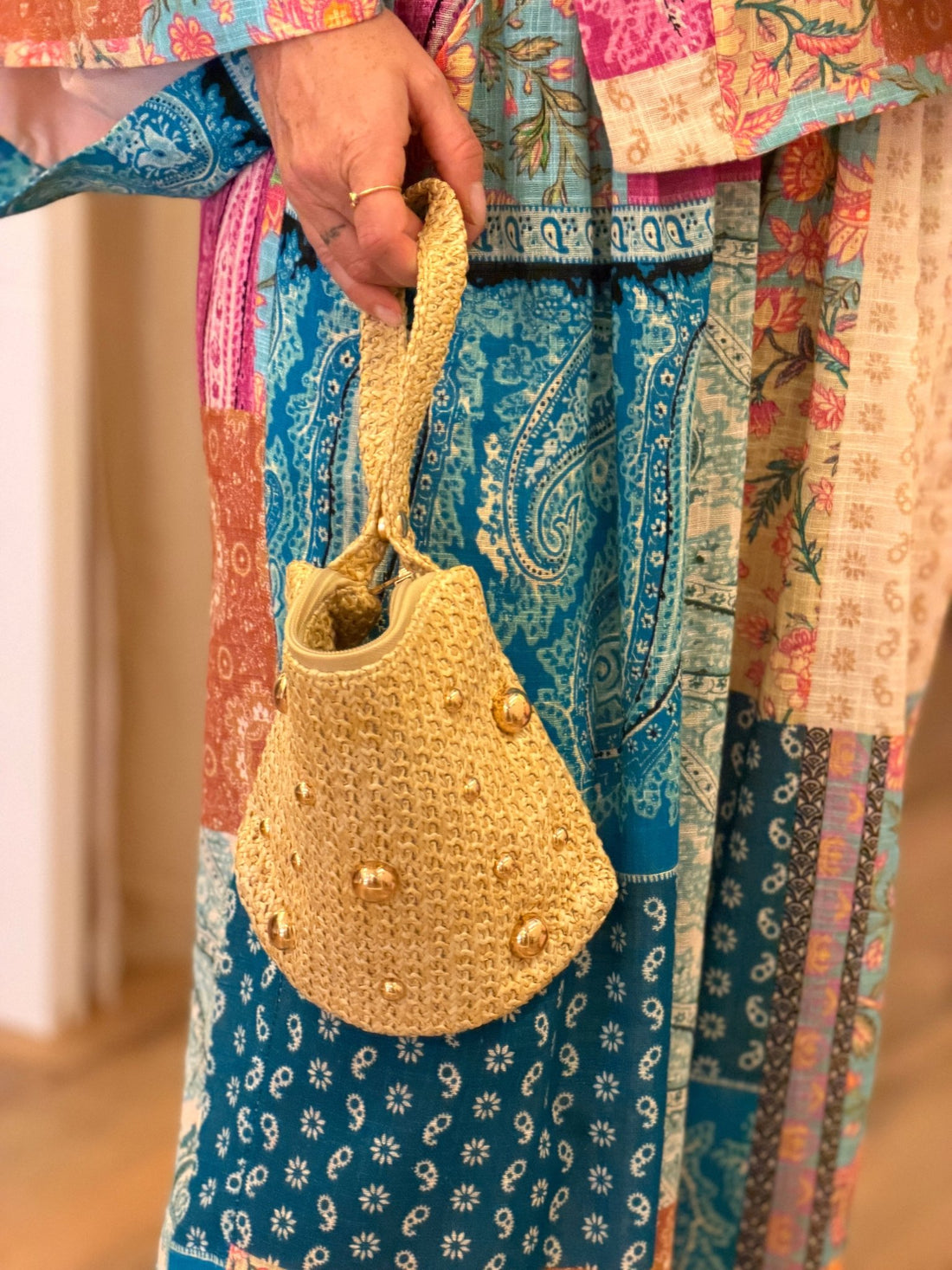 Mini sac à main en paille - Léone