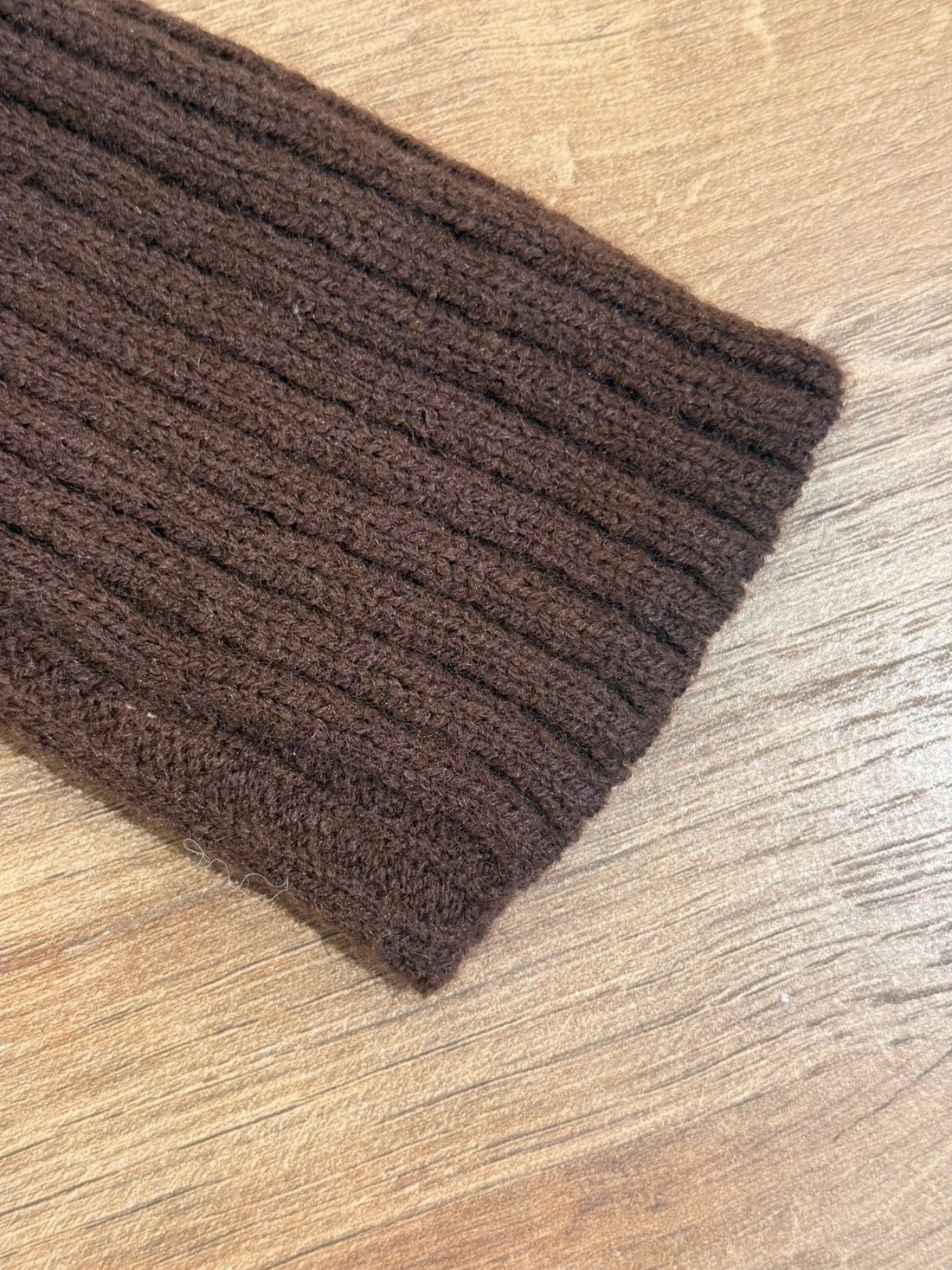 Mitaines côtelées choco - Léone