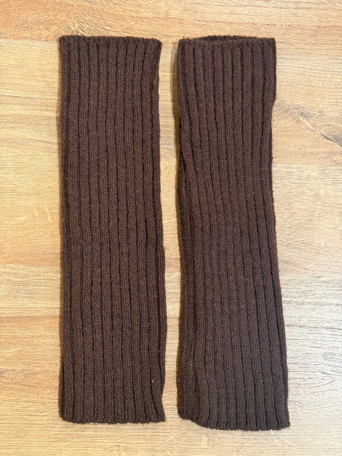 Mitaines côtelées choco - Léone