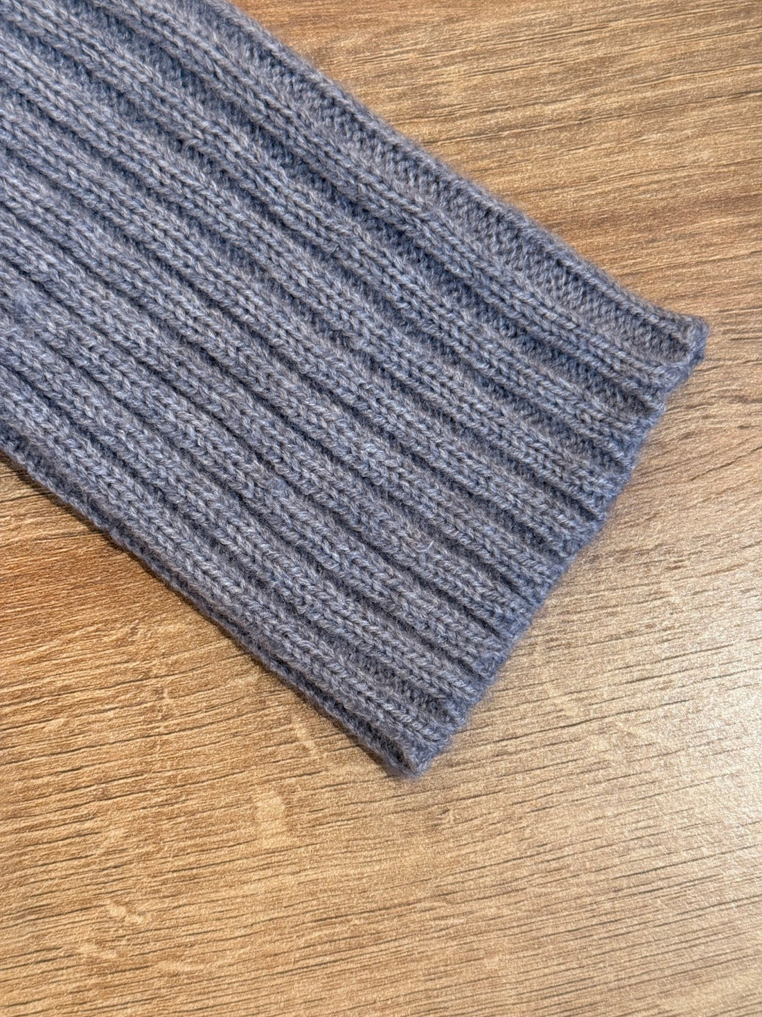 Mitaines côtelées grises - Léone