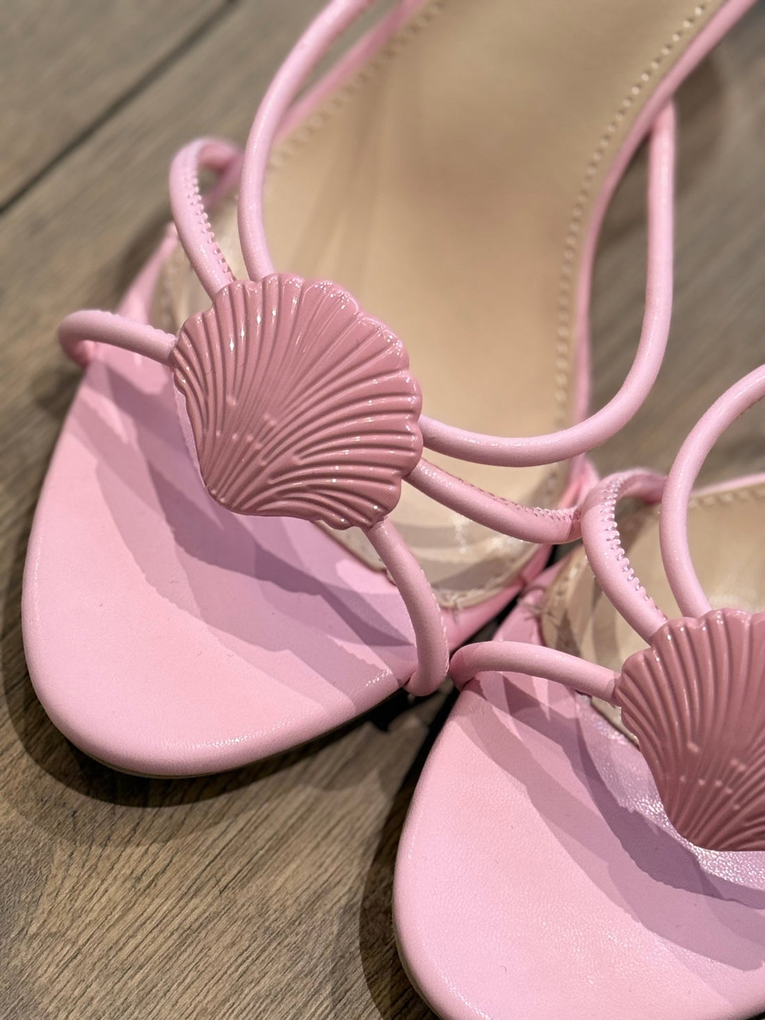Mules à talon coquillage - Léone