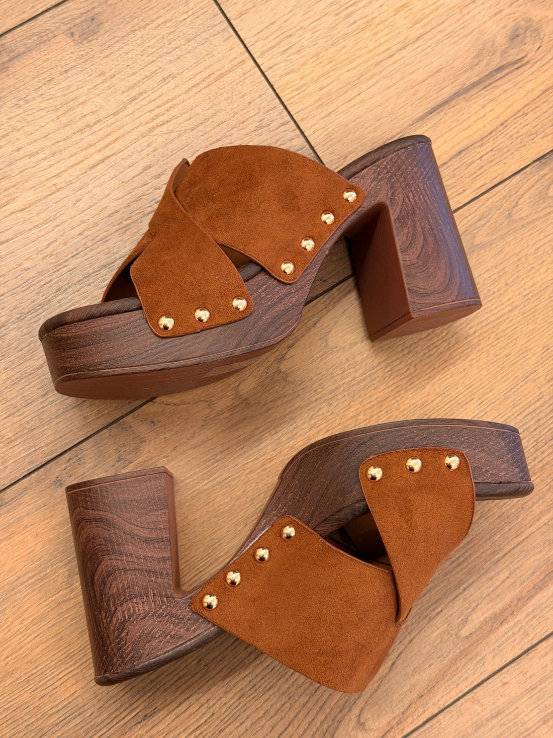 Sabots LEON 903 Femme – Mules Confort Cuir Intérieur, Semelle Anatomique Antidérapante 5 Cm Talon