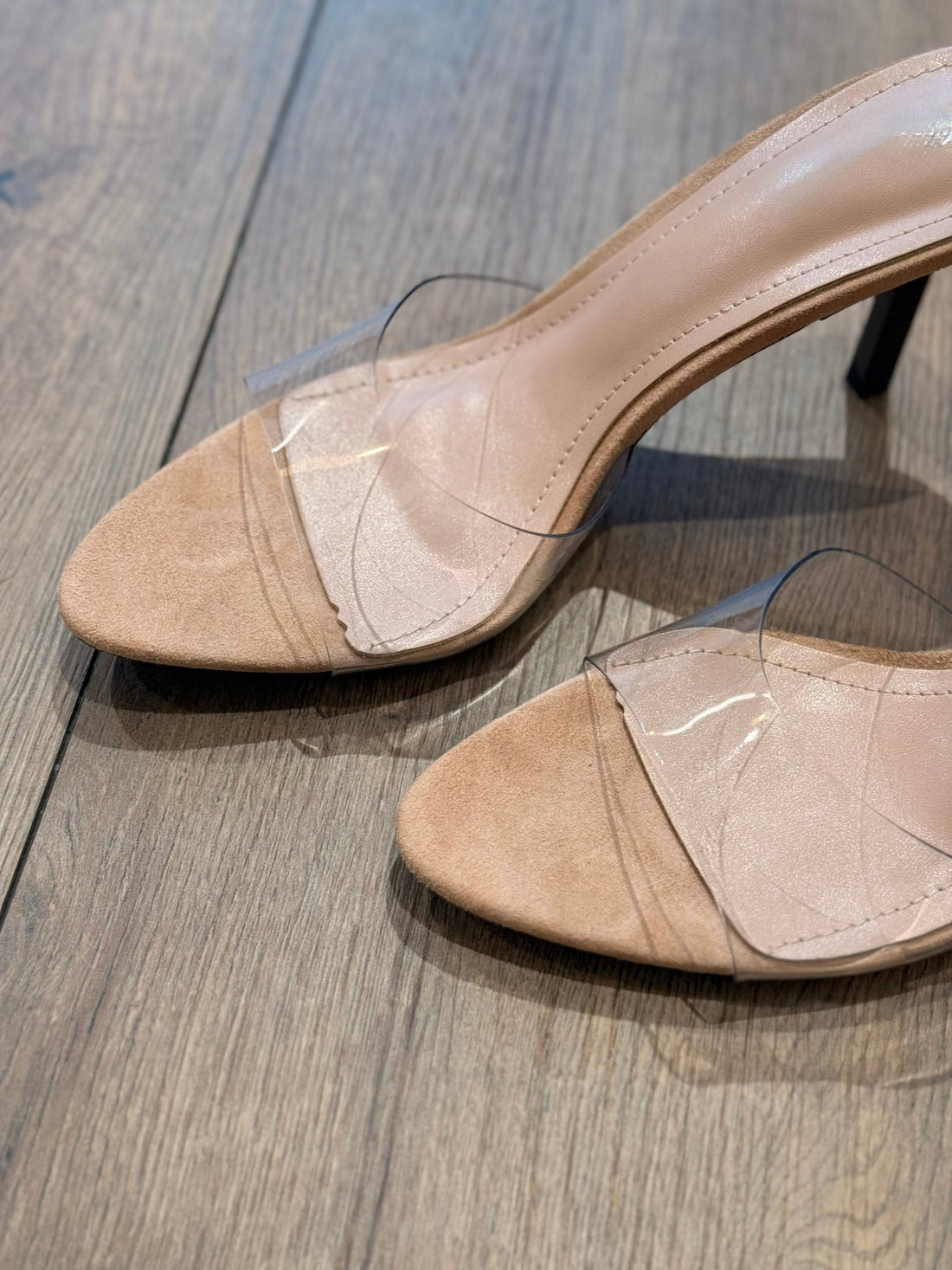 Mules à talon transparentes - Léone
