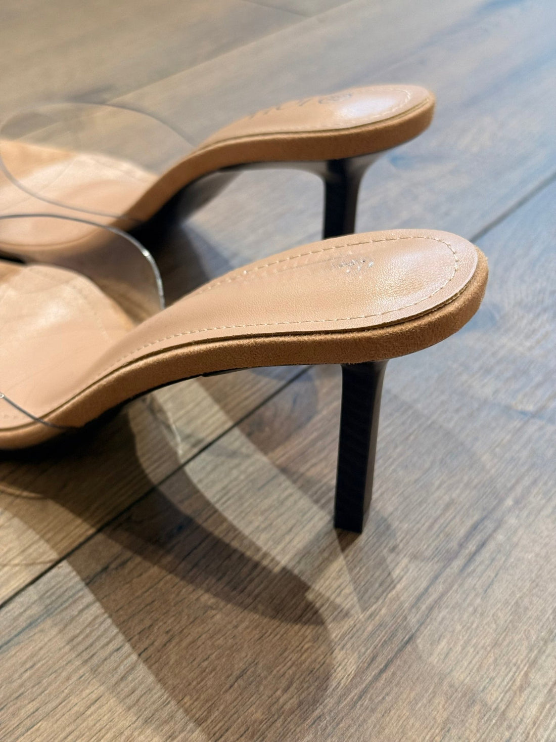 Mules à talon transparentes - Léone