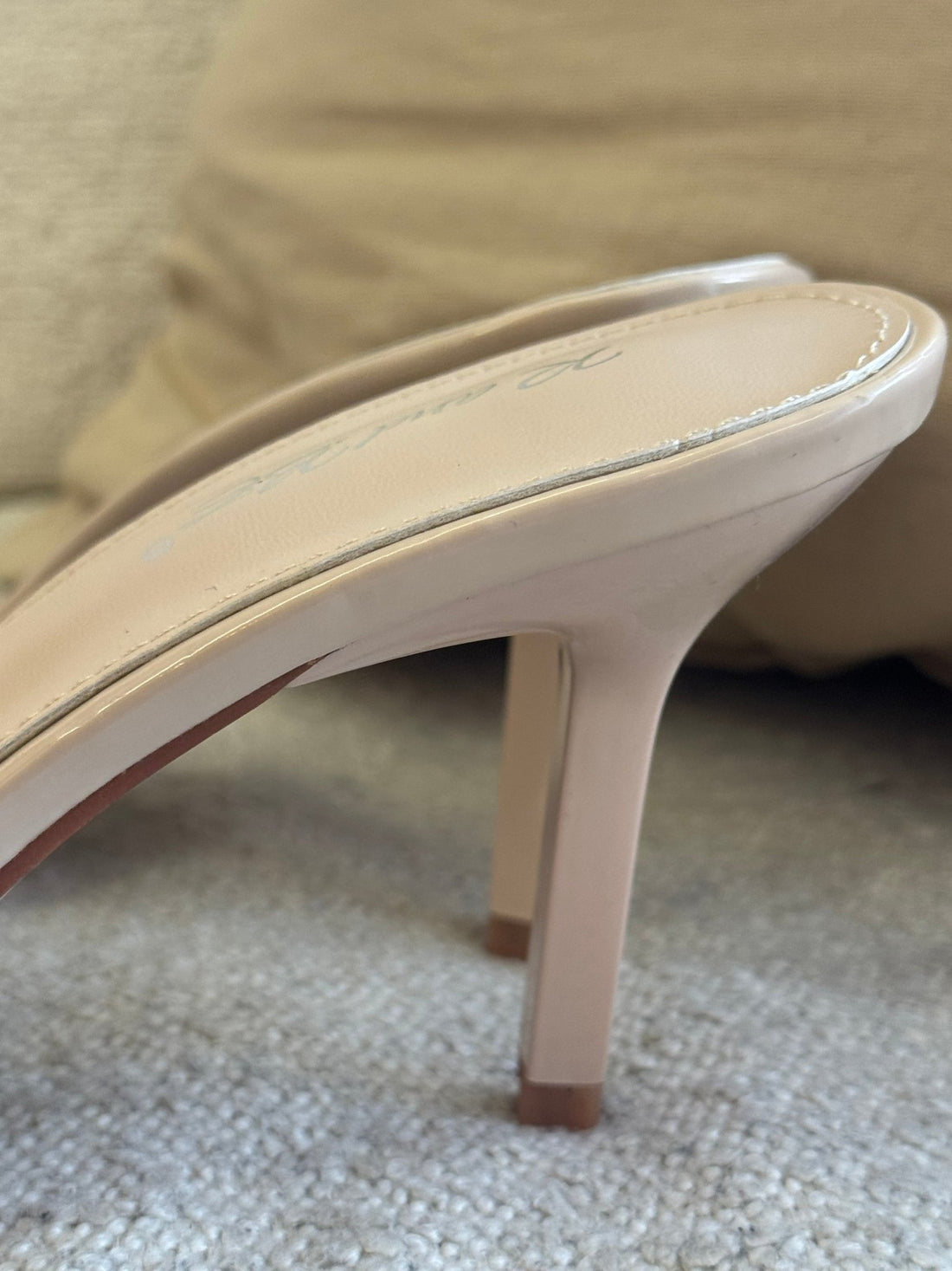 Mules à talons beiges - Léone