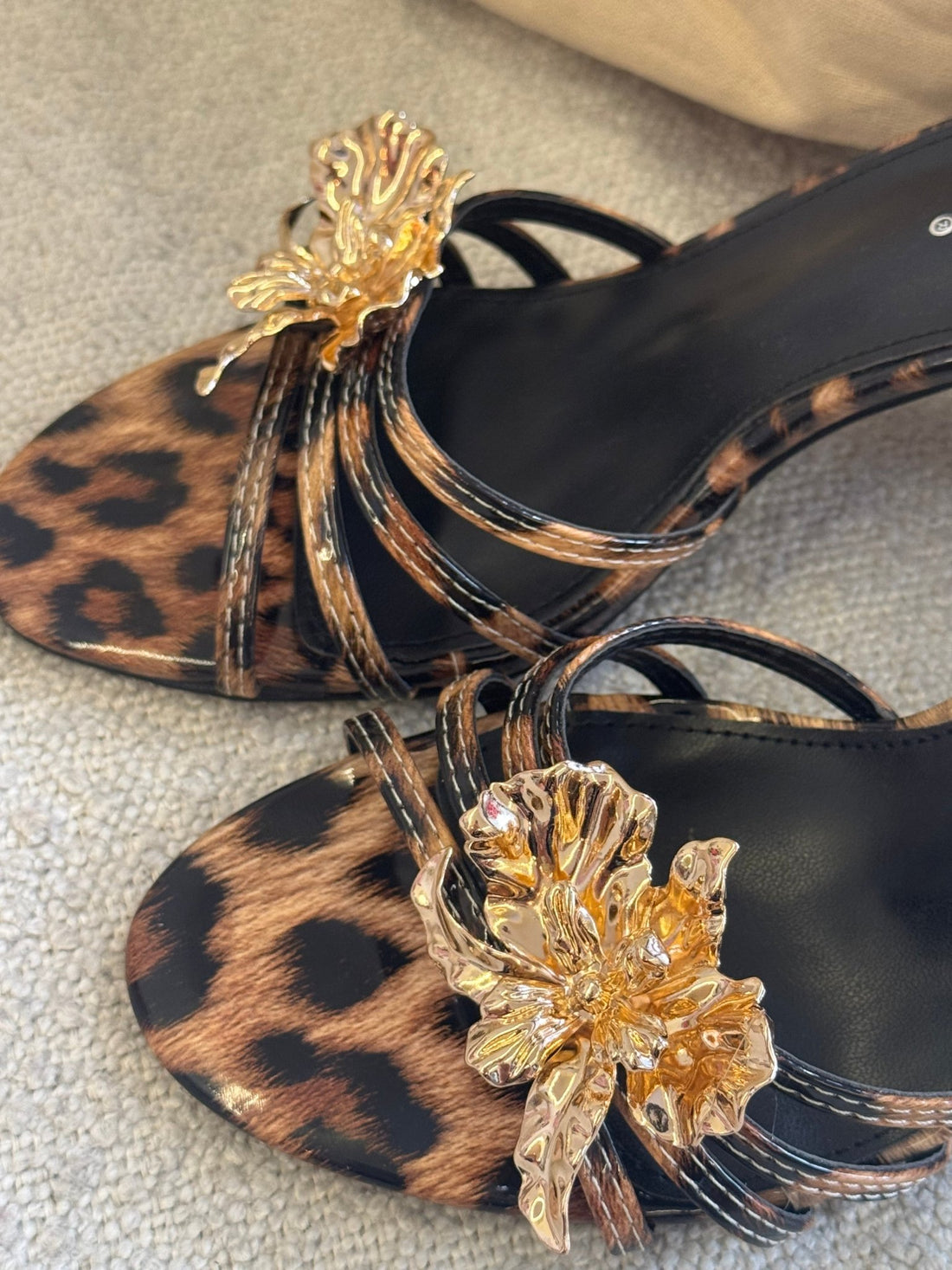 Mules à talons léopard - Léone