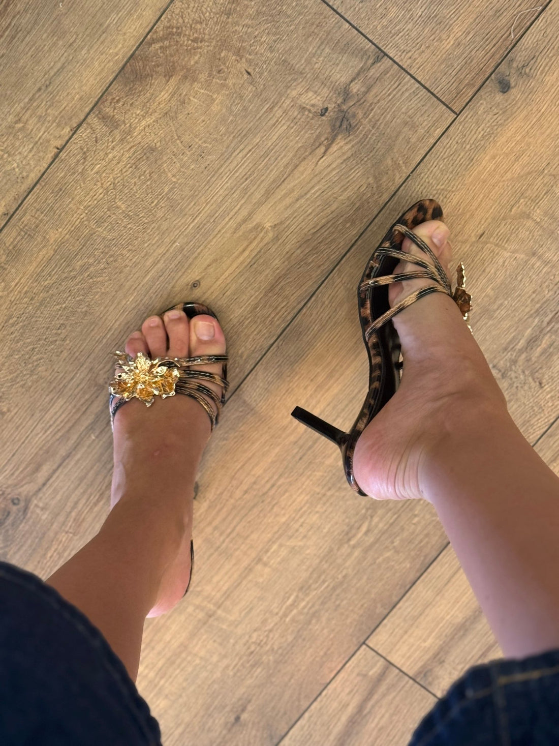 Mules à talons léopard - Léone