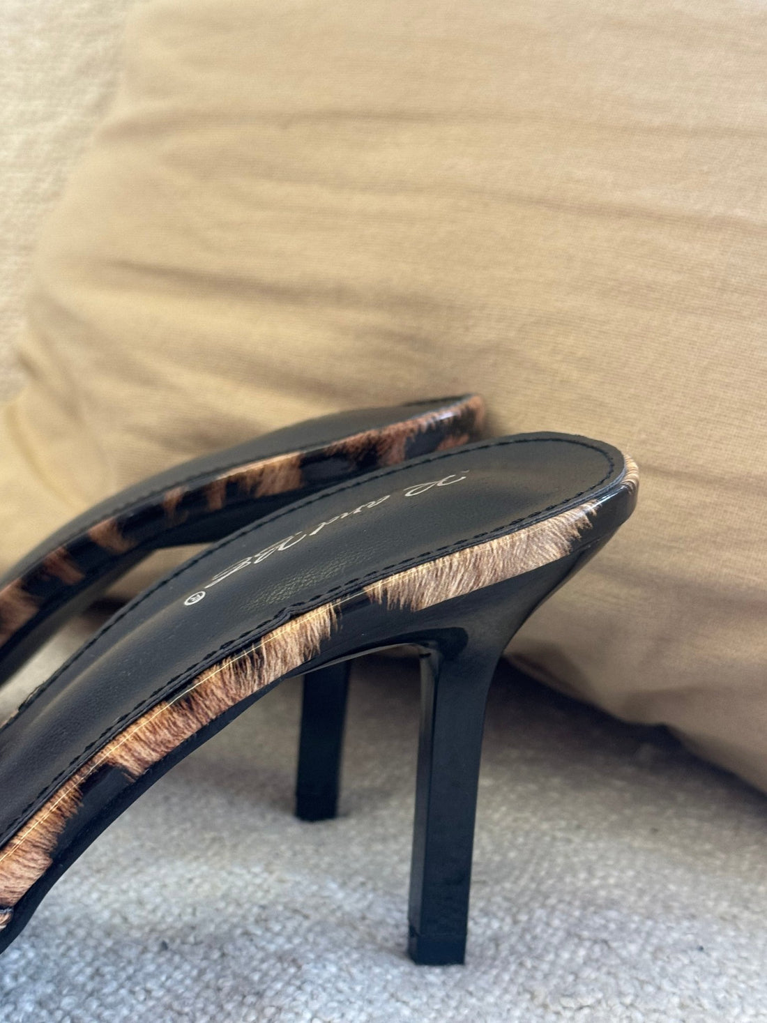 Mules à talons léopard - Léone