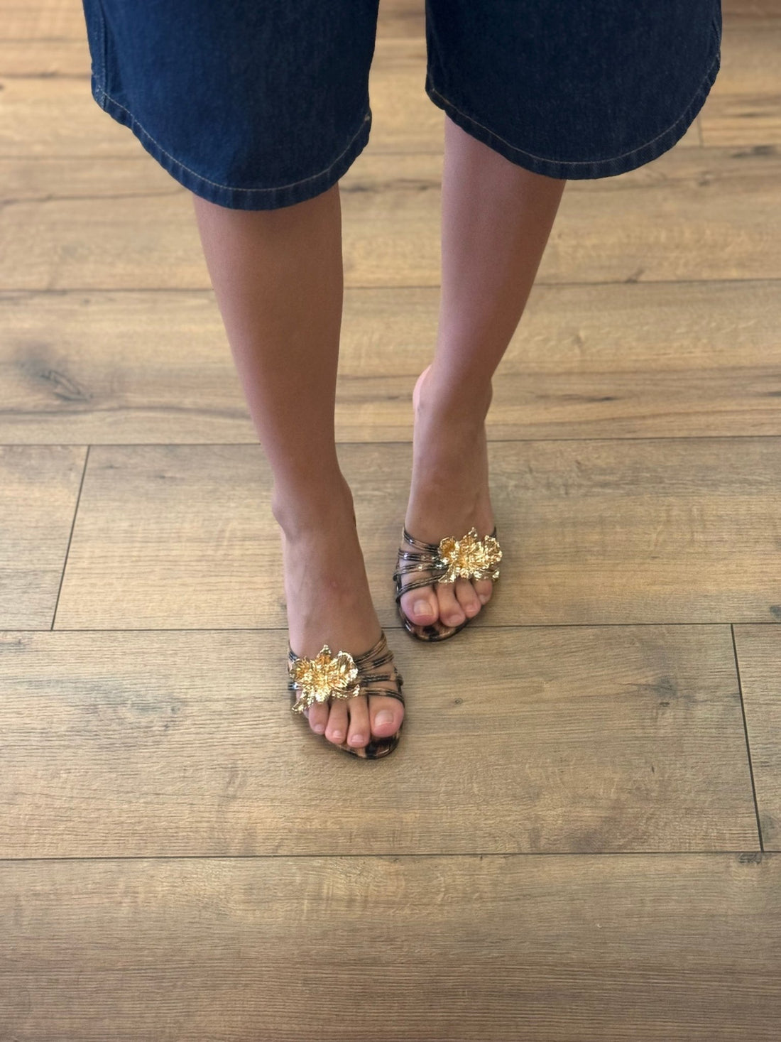 Mules à talons léopard - Léone