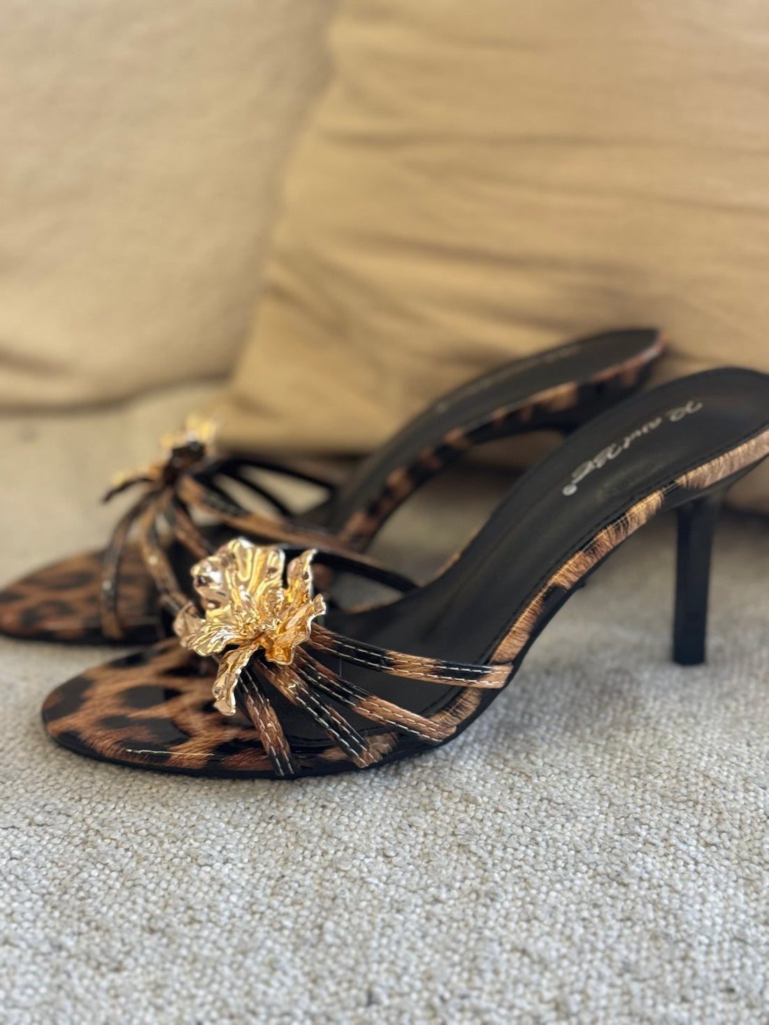 Mules à talons léopard - Léone