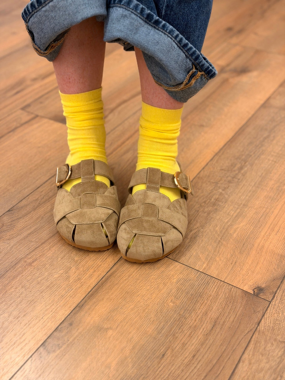 Mules ajourees kaki - Léone