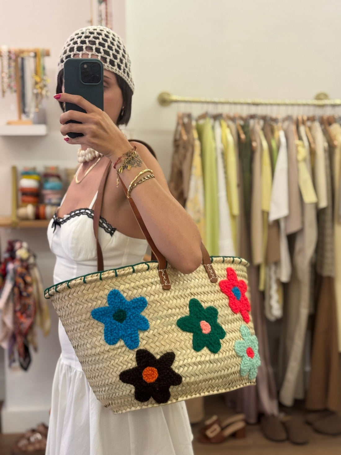 Panier fleuri - Léone