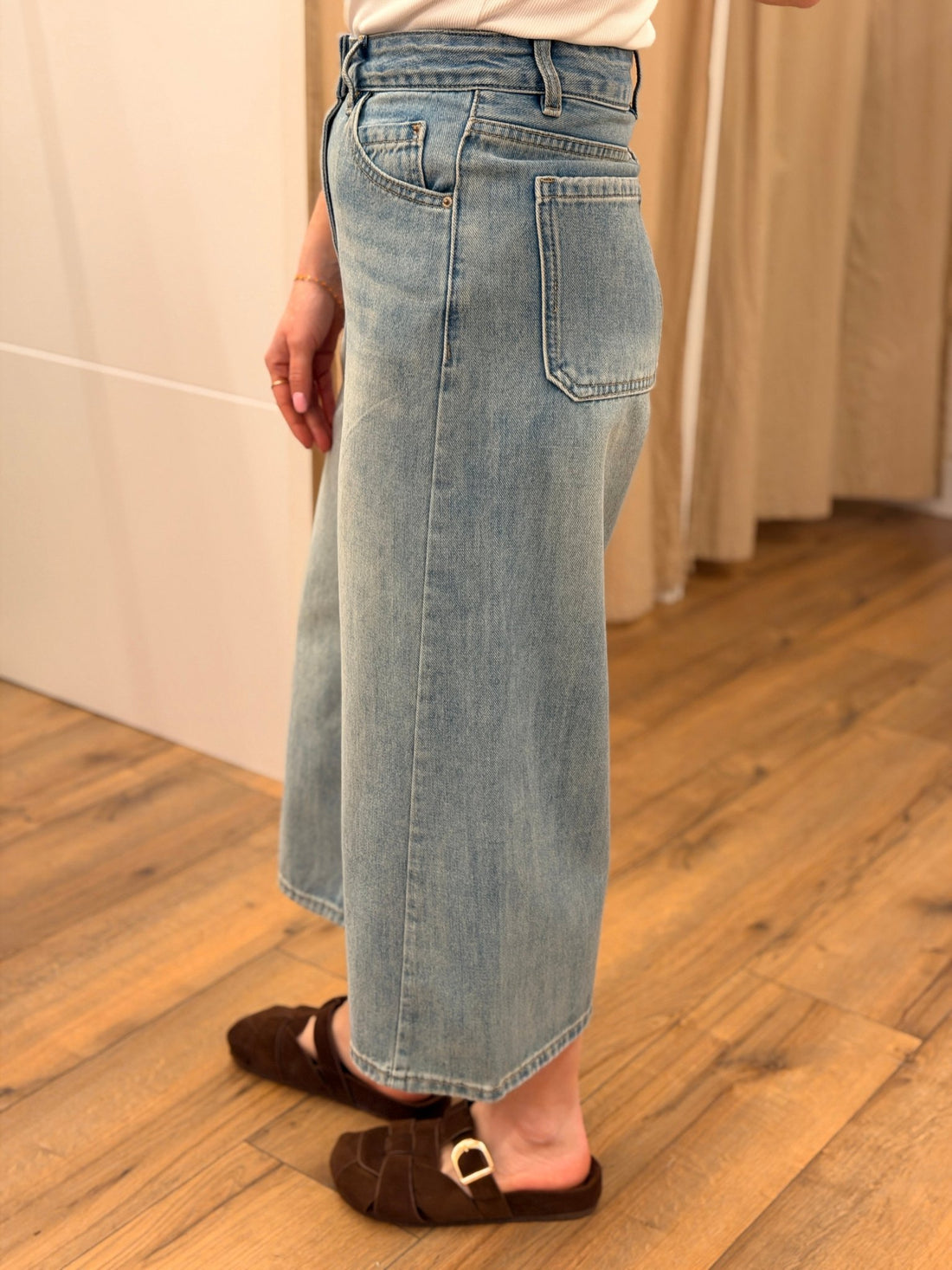 Pantacourt Carolina bleu - Léone