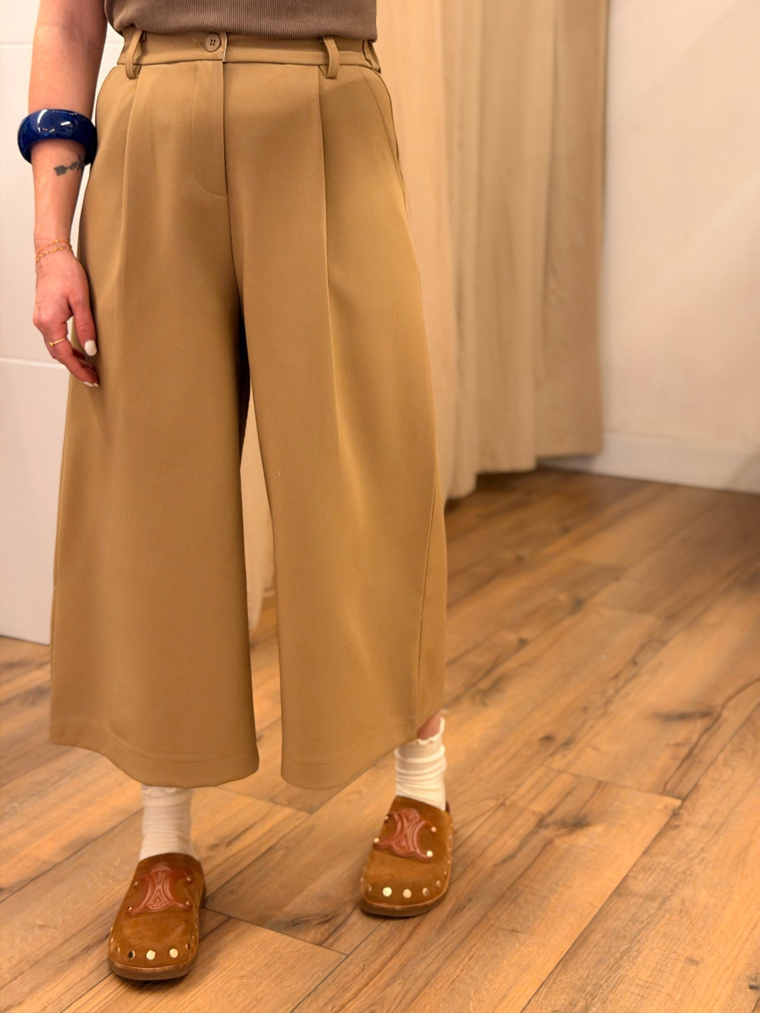 Pantacourt Milo camel - Léone