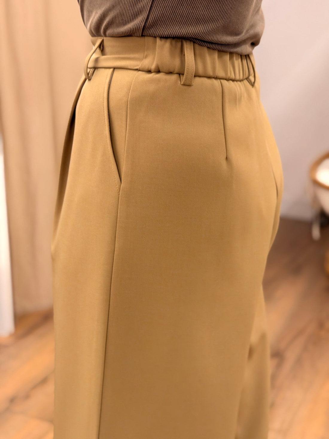 Pantacourt Milo camel - Léone