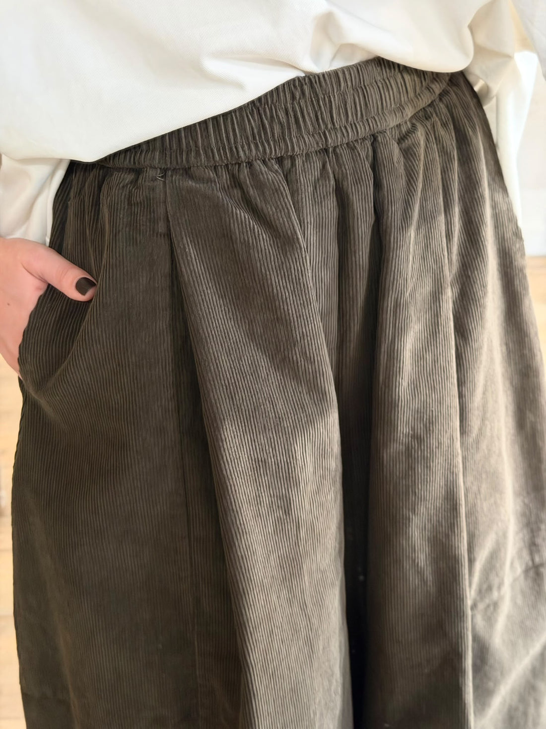 Pantacourt oversize kaki - Léone