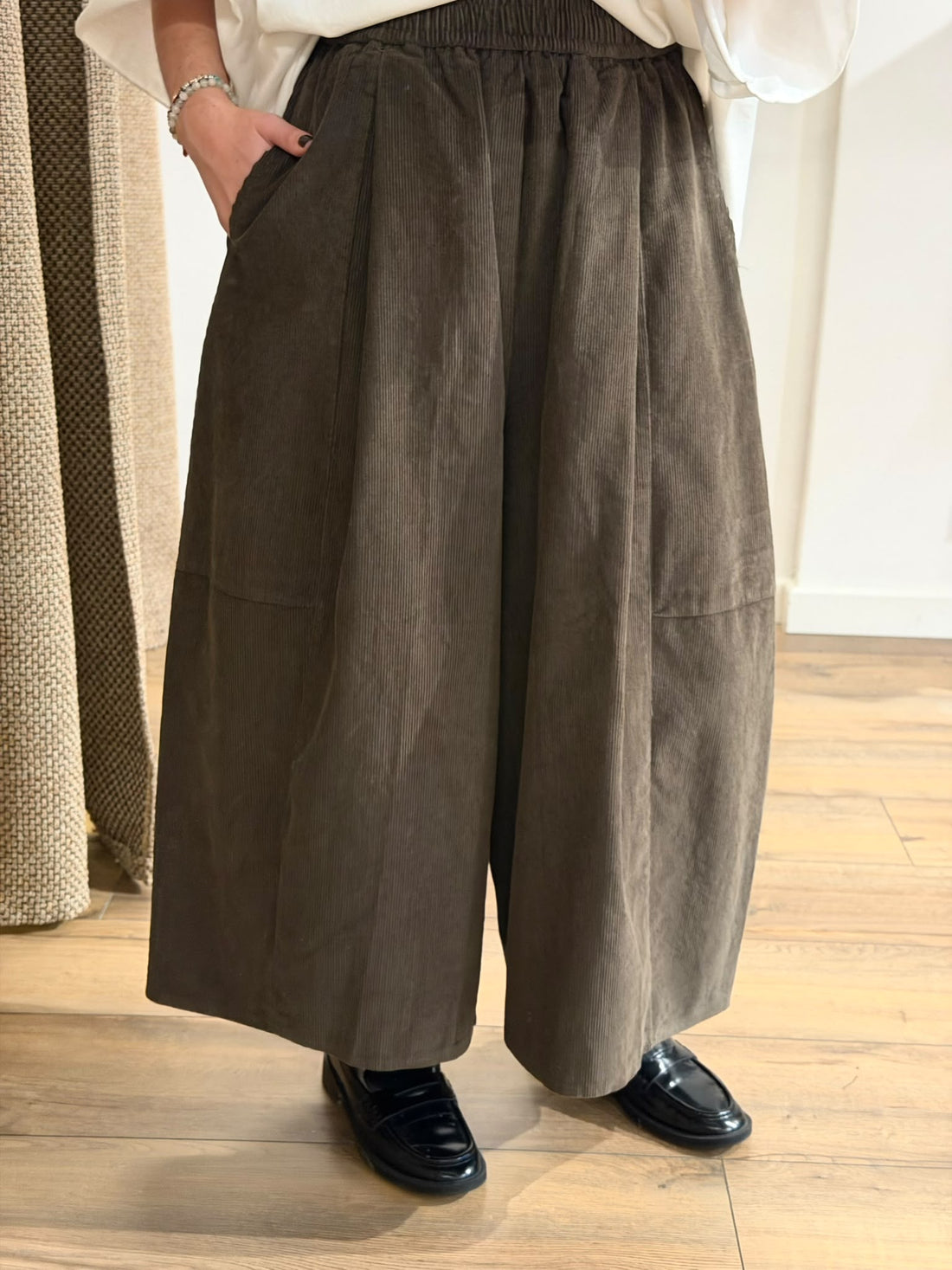 Pantacourt oversize kaki - Léone