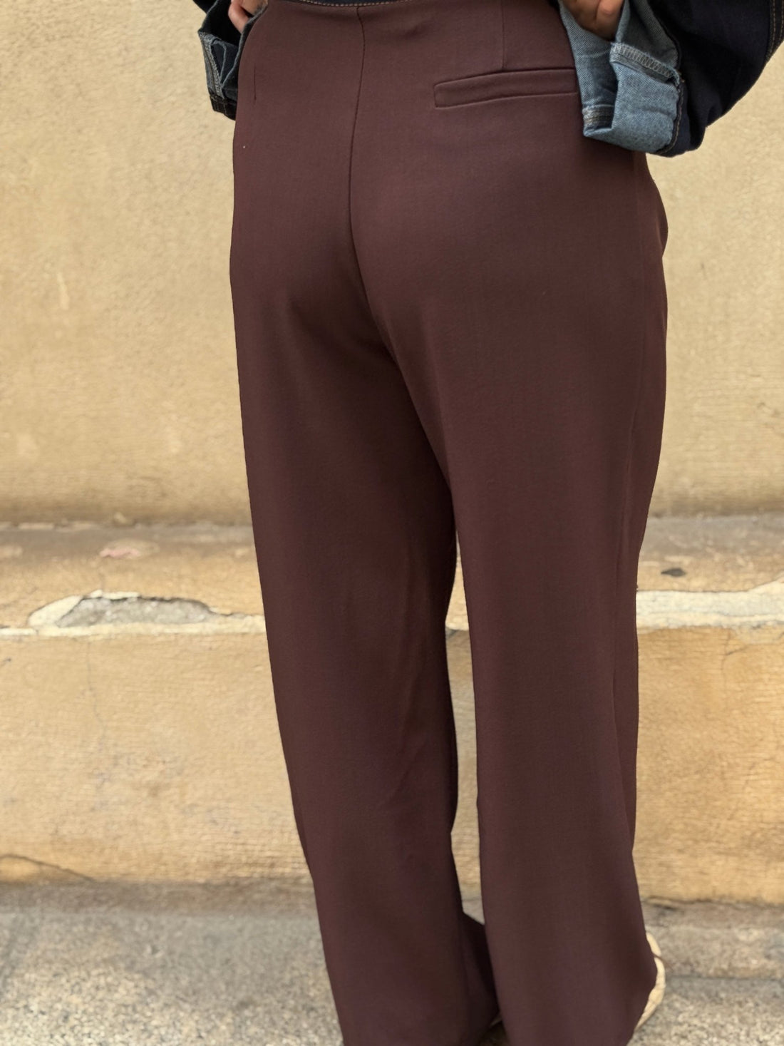 Pantalon Aaron marron/bordeaux - Léone
