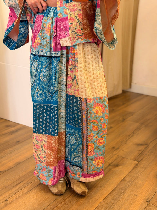 Pantalon Amara turquoise - Léone