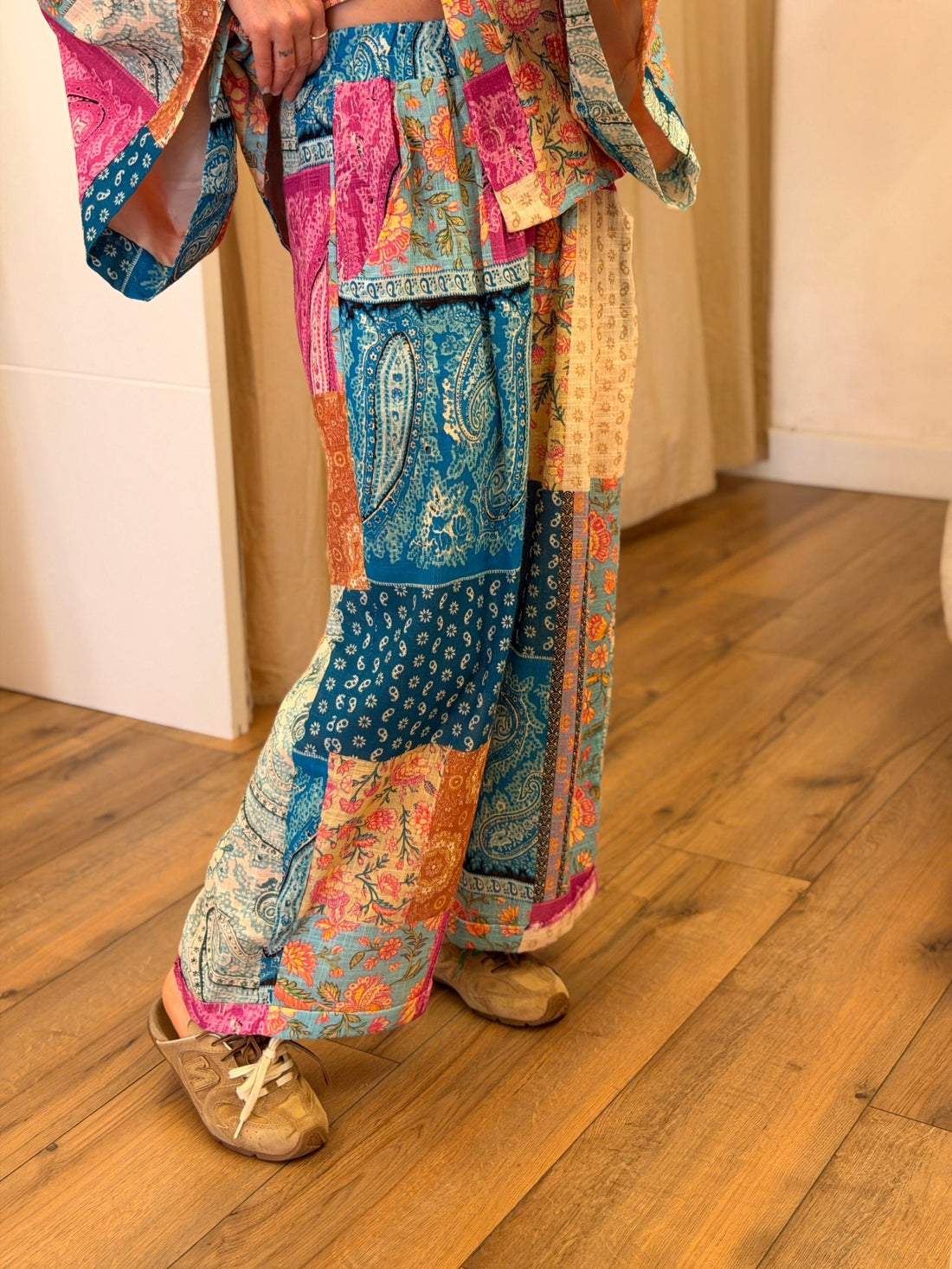 Pantalon Amara turquoise - Léone