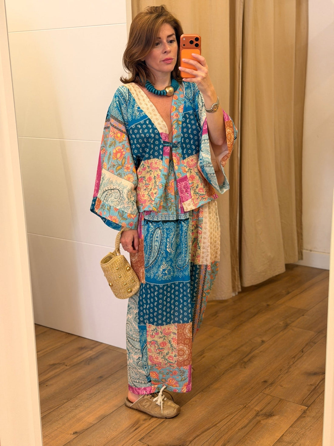 Pantalon Amara turquoise - Léone