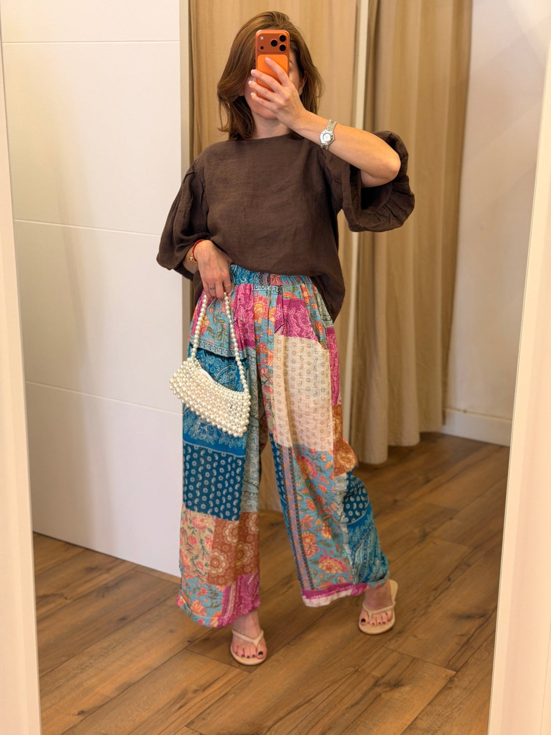 Pantalon Amara turquoise - Léone